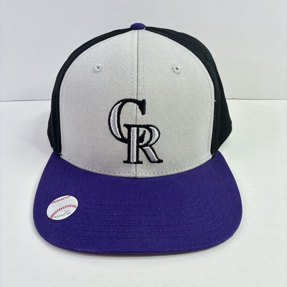 Colorado Rockies Purple Gray Black Snapback Hat Fan Favorite Baseball Cap